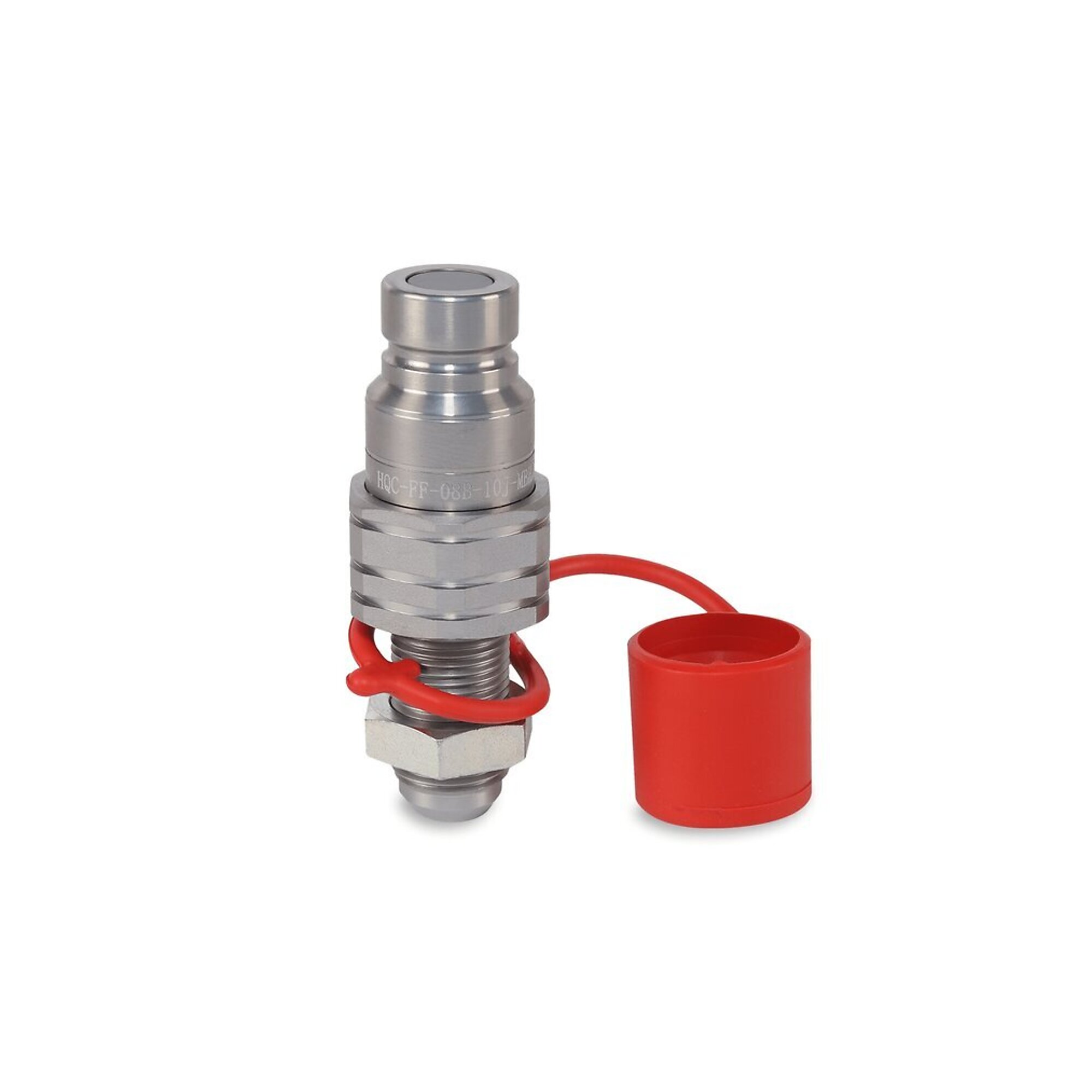 1/2? Flat Face Hydraulic Quick Couplers Male - 5/8? JIC Port Bulkhead Mount